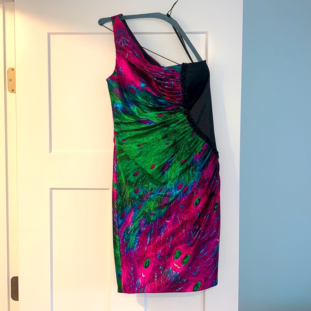 Evenings by allure | peacock formal dress